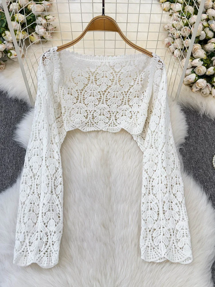 Retro Lace Long Sve Open Cardigan Women's Spring 2025 New Outerwear with ter Dr Sunscreen oulder awl Cover up
Retro Lace Long Sve Open Cardigan Women's Spring 2025 New Outerwear with ter Dr Sunscreen oulder awl Cover up