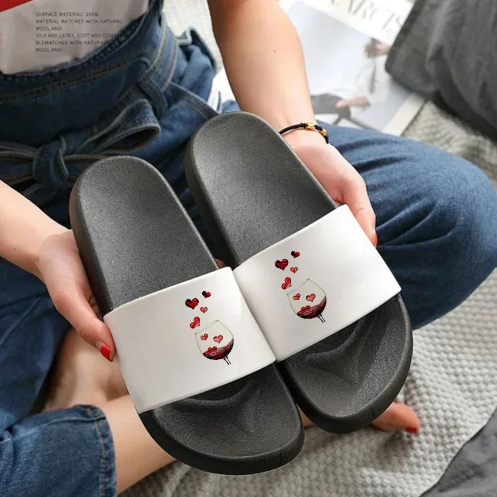 Red Wine Glass Print Women Slipper Kawaii Summer Slipper Pvc Outdoor Slides Thick Soled Pool Indoor Home Unisex Slippers B
Red Wine Glass Print Women Slipper Kawaii Summer Slipper Pvc Outdoor Slides Thick Soled Pool Indoor Home Unisex Slippers B