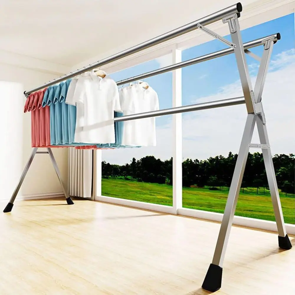 Space-Saving Stainless Steel X-Frame Clothes Drying Rack, 60kg Capacity, 200cm, Easy Setup
Space-Saving Stainless Steel X-Frame Clothes Drying Rack, 60kg Capacity, 200cm, Easy Setup