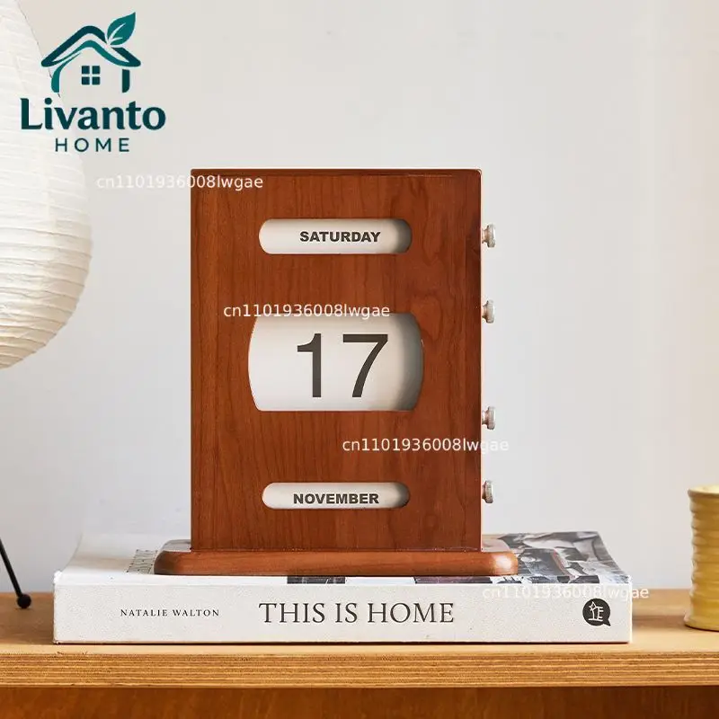 Cherry Wood Calendar Desktop Perpetual Calendars Living Room Vintage Desk Accessories Bedroom Nightstand Miniature Ornament
Cherry Wood Calendar Desktop Perpetual Calendars Living Room Vintage Desk Accessories Bedroom Nightstand Miniature Ornament