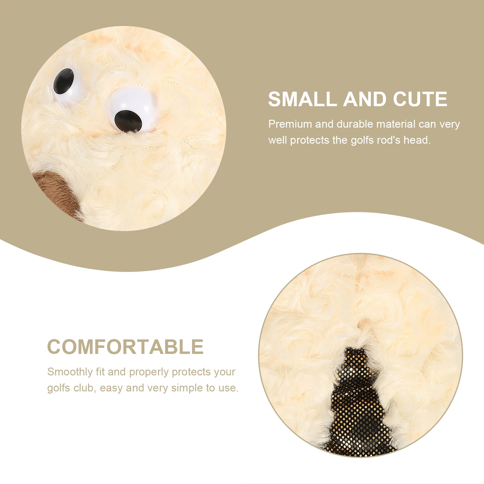 Golfs Club Protector Durable Khaki Puppy Design Head Cover Golfing Club Head Sleeve 3 Wood Headcover Protective Equipment
Golfs Club Protector Durable Khaki Puppy Design Head Cover Golfing Club Head Sleeve 3 Wood Headcover Protective Equipment