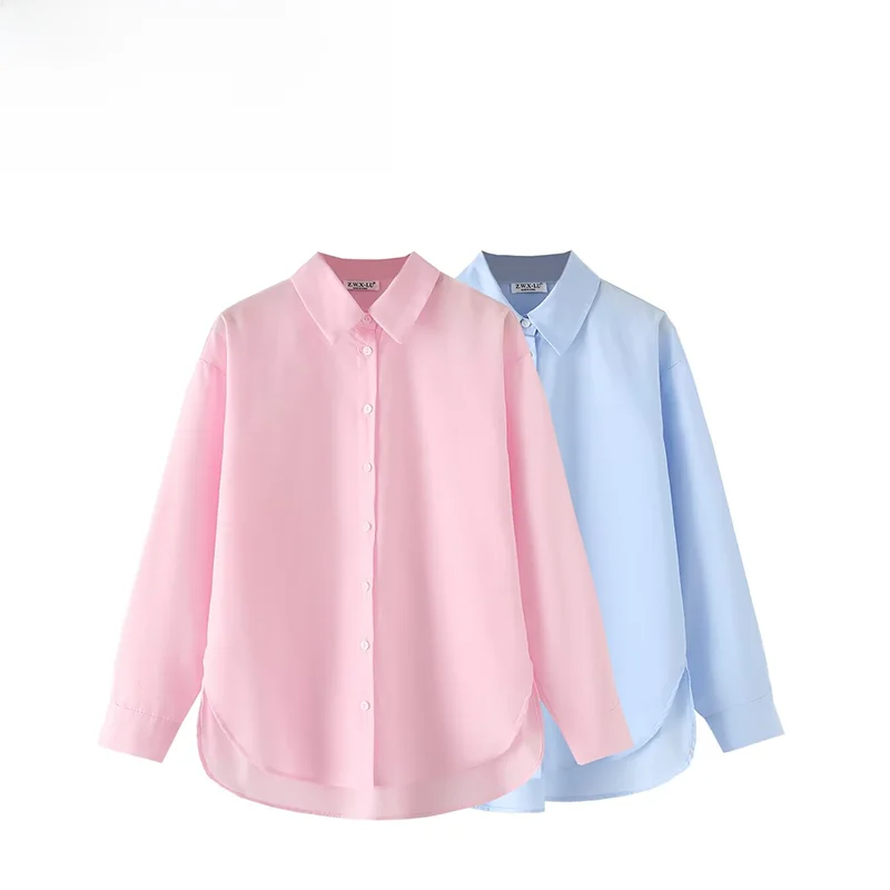 ZAB Autumn New Women's Loose Cotton Comfortable Long Sve irt Design Street Sle Pure Color Polyester Fiber Blouse
ZAB Autumn New Women's Loose Cotton Comfortable Long Sve irt Design Street Sle Pure Color Polyester Fiber Blouse