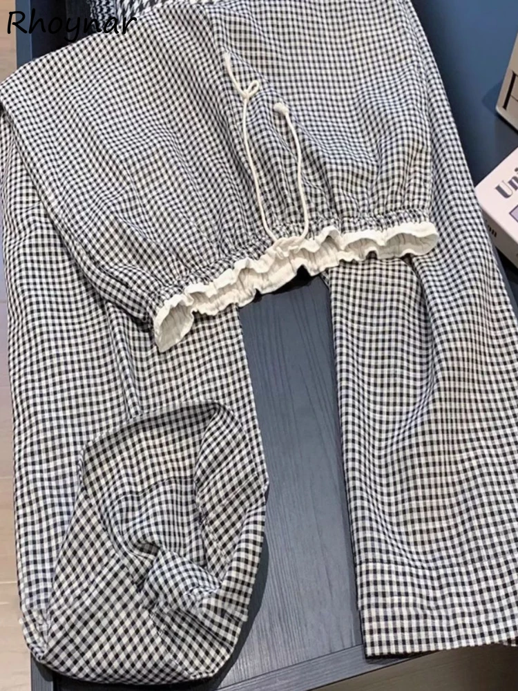 Plaid Pants Women High Waist Patchwork Loose Fit Design Straight Korean Style Spring All-match Leisure Streetwear Chic New Mujer
Plaid Pants Women High Waist Patchwork Loose Fit Design Straight Korean Style Spring All-match Leisure Streetwear Chic New Mujer