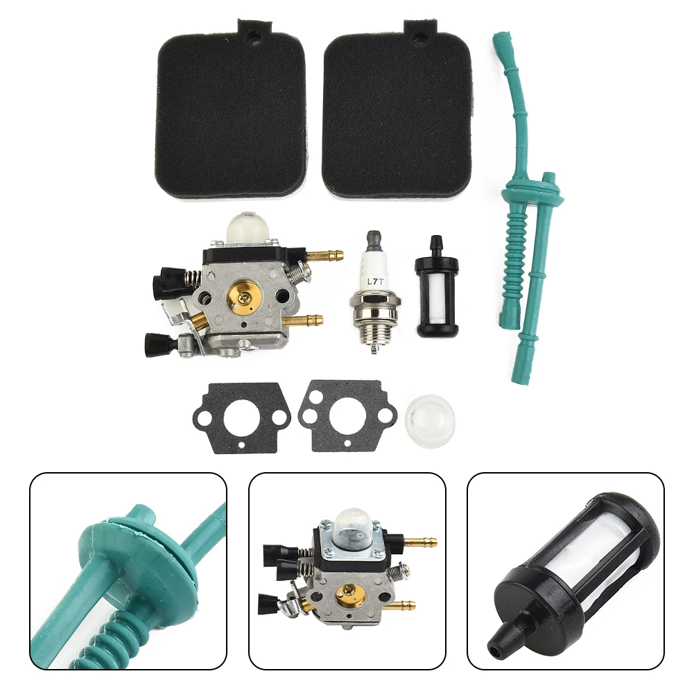 9PCS Carburetor BG45 BG46 BG50 BG55 C1Q-S64 C1Q-S68G Fuel Filter Fuel Pipe Garden Tools Leaf Blower Spark Plug
9PCS Carburetor BG45 BG46 BG50 BG55 C1Q-S64 C1Q-S68G Fuel Filter Fuel Pipe Garden Tools Leaf Blower Spark Plug