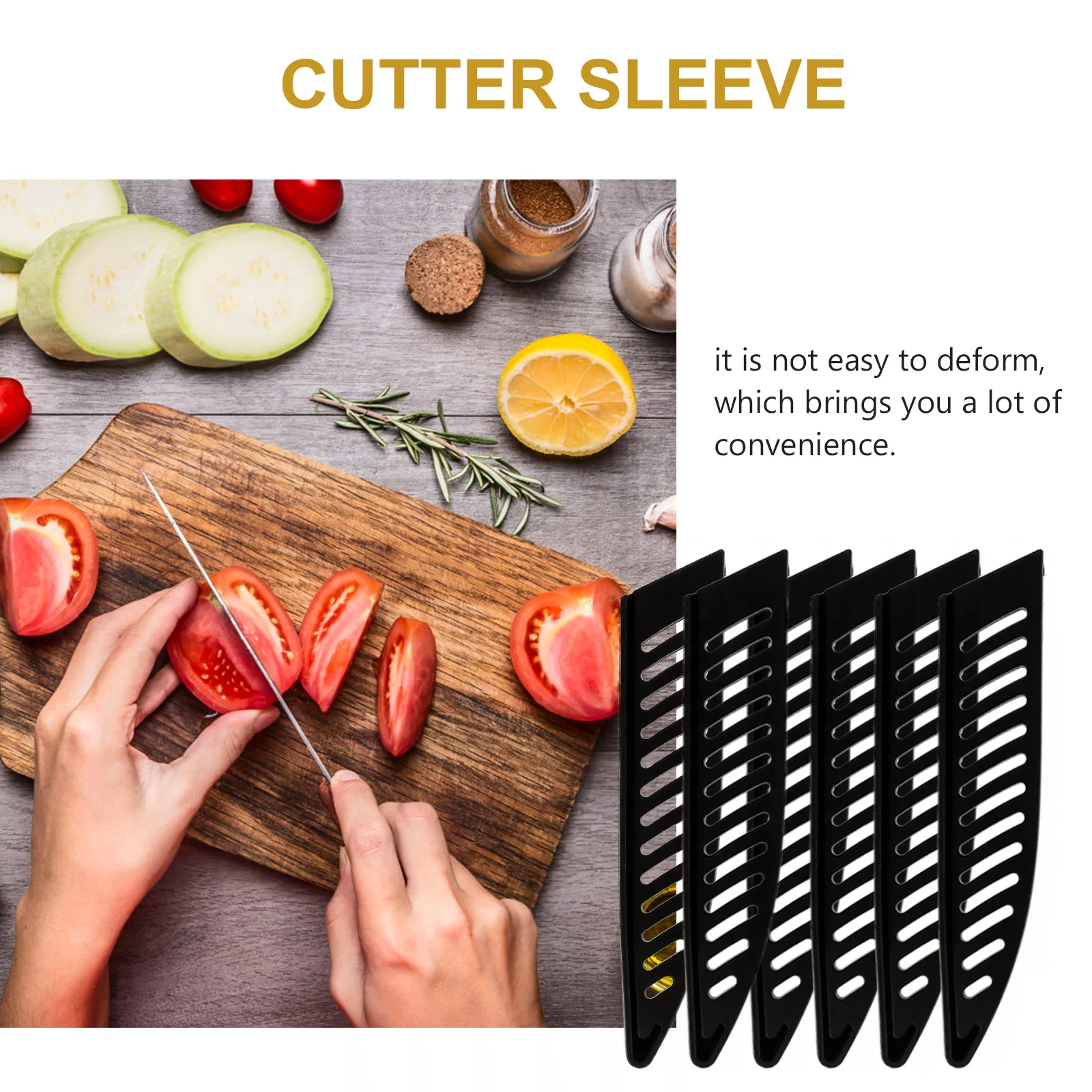 6 Pcs Knife Guard Covers High Grade PP Material Safe Simple Design Fruit Sleeve Kitchen Gadgets Protector Non
6 Pcs Knife Guard Covers High Grade PP Material Safe Simple Design Fruit Sleeve Kitchen Gadgets Protector Non