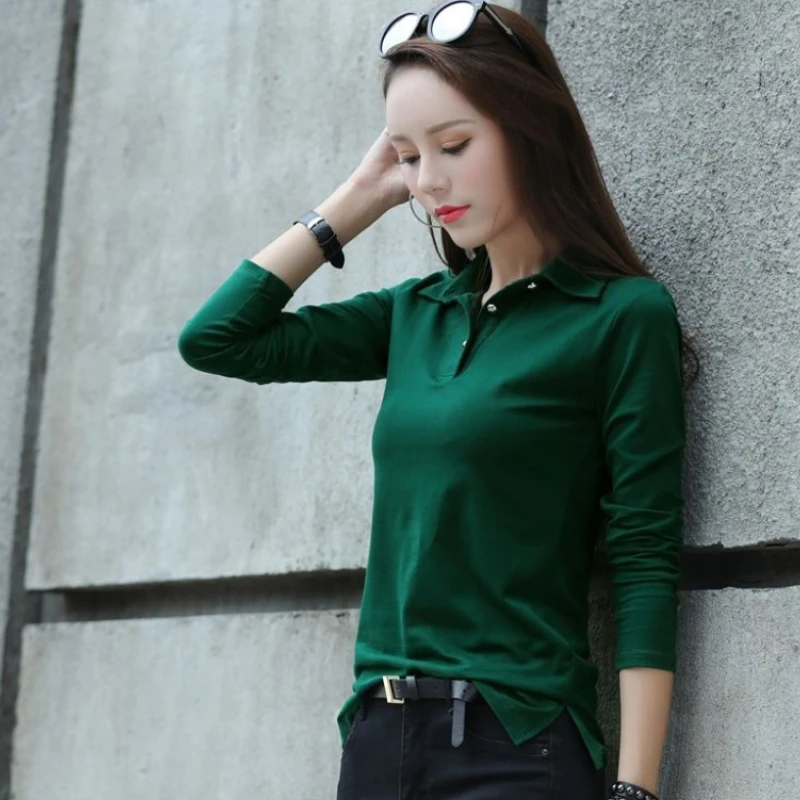 Versatile Pure Cotton Women's Long Sleeve Blouse Workwear Layering Tee
Versatile Pure Cotton Women's Long Sleeve Blouse Workwear Layering Tee