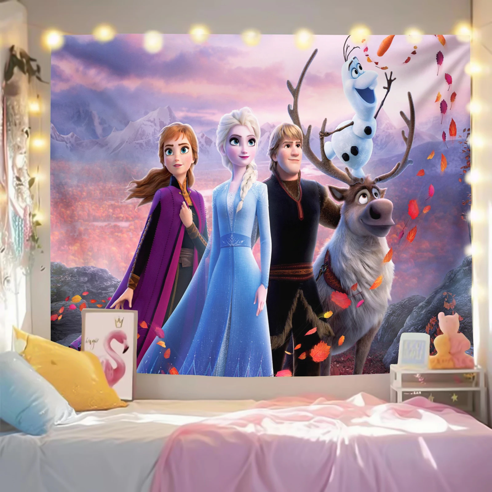Frozen Elsa Kawaii Cartoon Tapestry, Wall Hanging, Background Decoration, Student Dormitory, Bedroom, Living Room, Design
Frozen Elsa Kawaii Cartoon Tapestry, Wall Hanging, Background Decoration, Student Dormitory, Bedroom, Living Room, Design