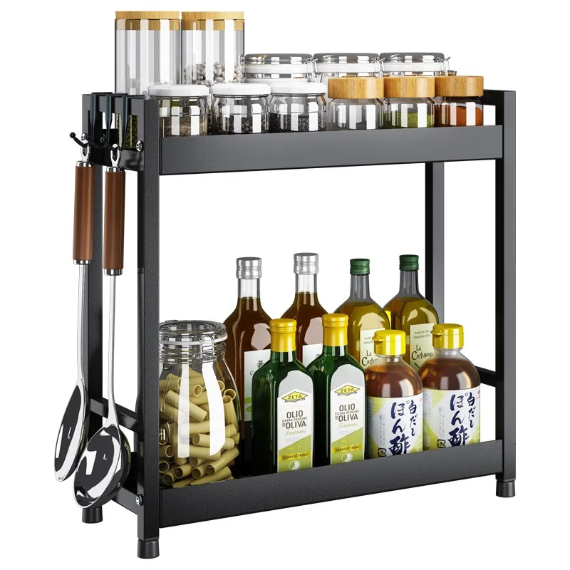 Stainless steel kitchen seasoning storage rack countertop multifunctional seasoning oil, salt, sauce, vinegar storage rack 
Stainless steel kitchen seasoning storage rack countertop multifunctional seasoning oil, salt, sauce, vinegar storage rack