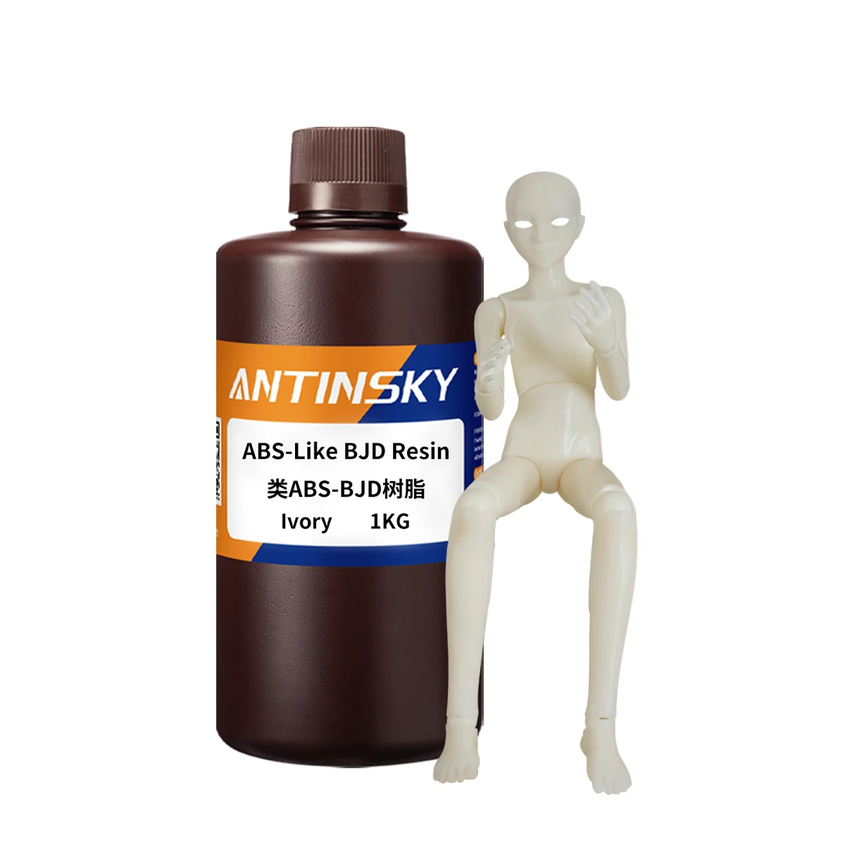 ANTINSKY ABS-likeBJD Resin 405nm 1KG,High Precision clear detail for Elegoo/Anycubic DLP LCD SLA 3D Printer 3D Resin
ANTINSKY ABS-likeBJD Resin 405nm 1KG,High Precision clear detail for Elegoo/Anycubic DLP LCD SLA 3D Printer 3D Resin