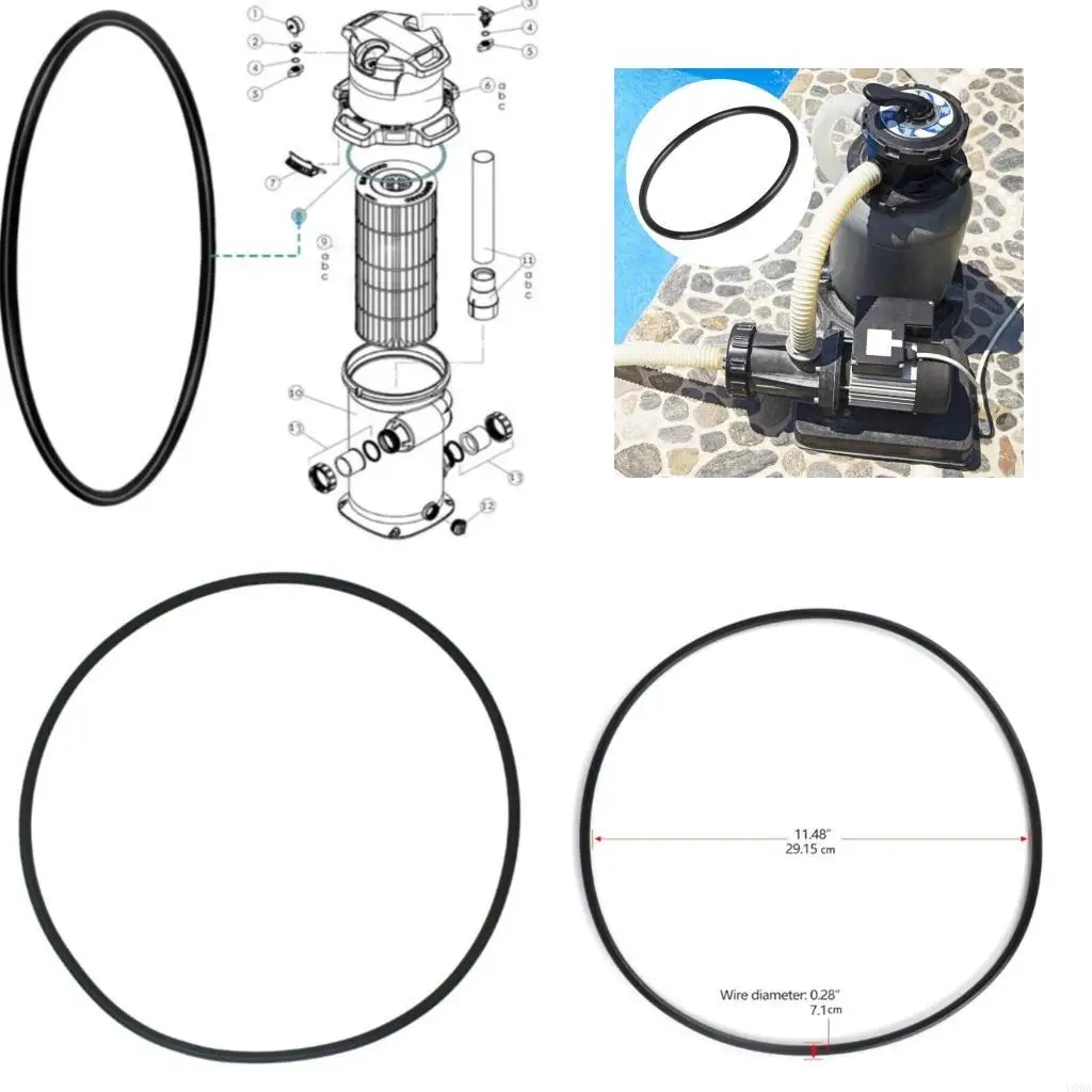 Replacement O Rings for Pool Filter Head Cover Accessory With Various Models
Replacement O Rings for Pool Filter Head Cover Accessory With Various Models