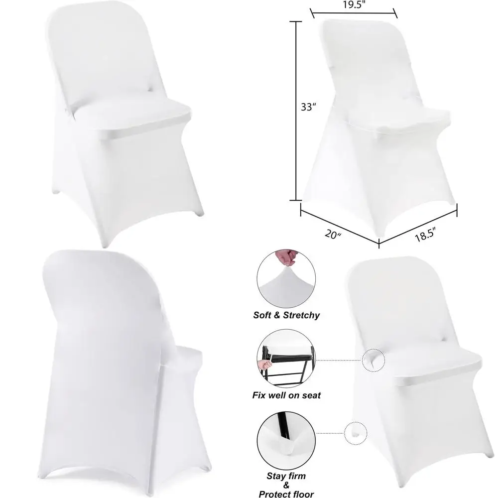 Универсальные чехлы для стульев из спандекса, 36 штук, для мероприятий, свадеб, банкетов, конференций (белые)
Универсальные чехлы для стульев из спандекса, 36 штук, для мероприятий, свадеб, банкетов, конференций (белые)