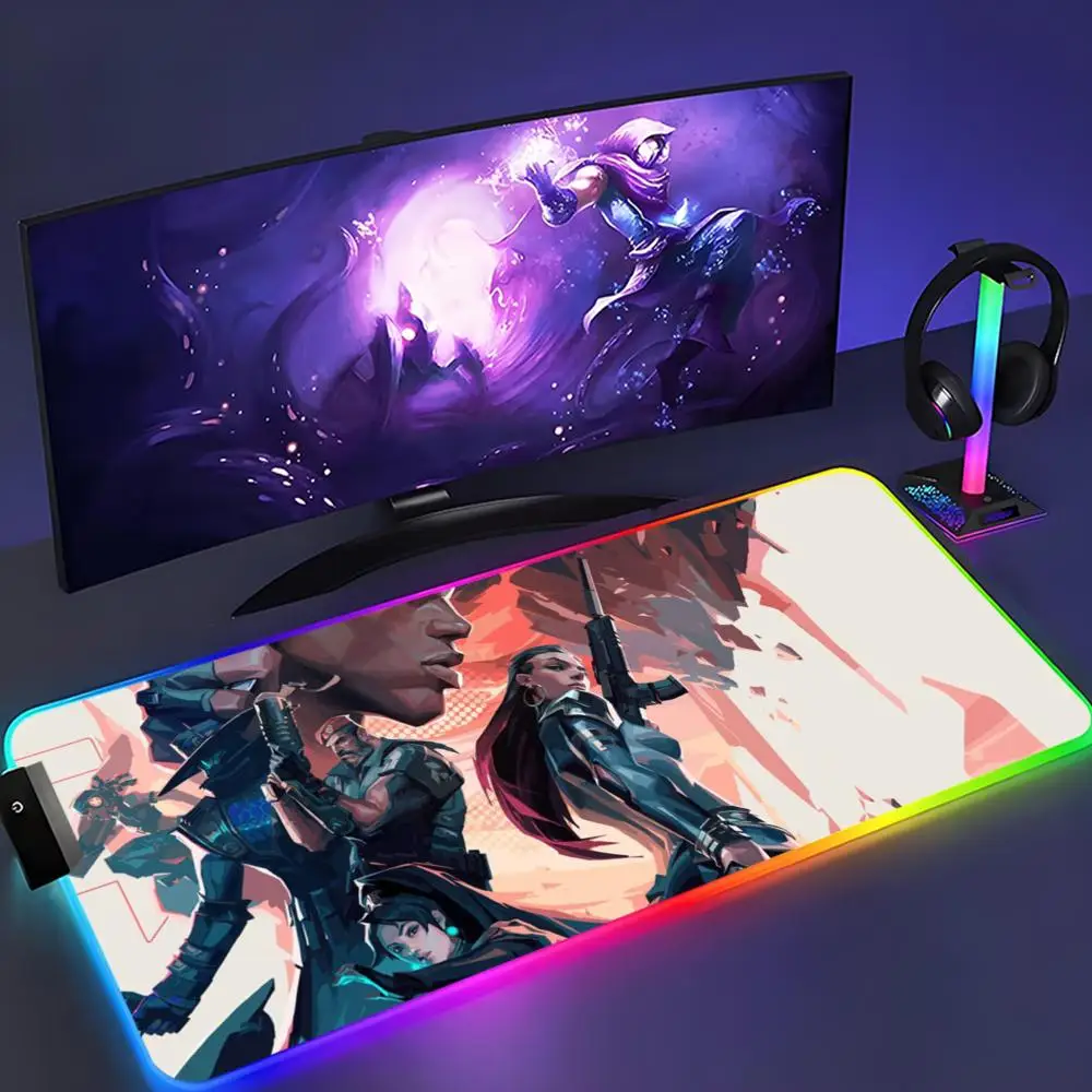 valorant Mouse Pad XXL RGB Mouse Pad Kawaii Gaming Accessories Computer keyboard Large Led Desk Mat Backlight Mousepad
valorant Mouse Pad XXL RGB Mouse Pad Kawaii Gaming Accessories Computer keyboard Large Led Desk Mat Backlight Mousepad