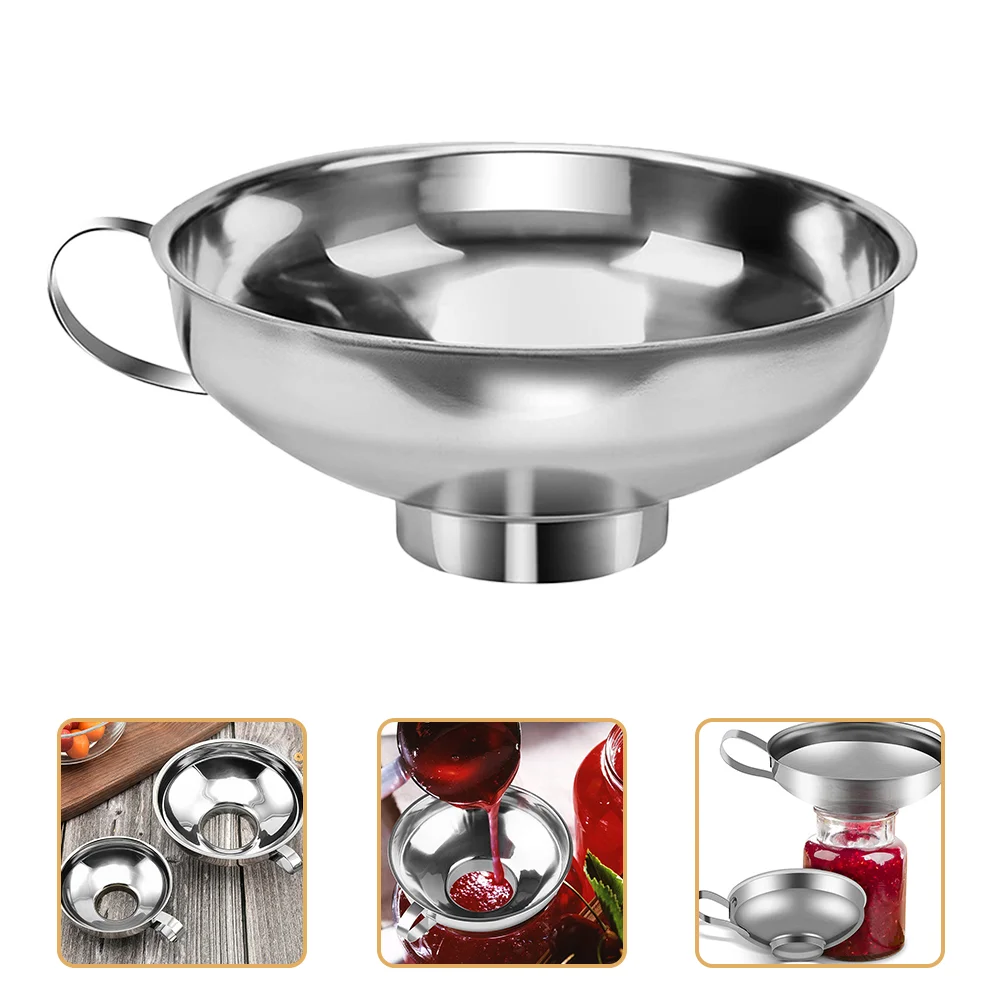 Funnel Stainless-steel Colander Wide Mouth Coffee Jar Canning Kitchen Liquid Large Metal Jam
Funnel Stainless-steel Colander Wide Mouth Coffee Jar Canning Kitchen Liquid Large Metal Jam