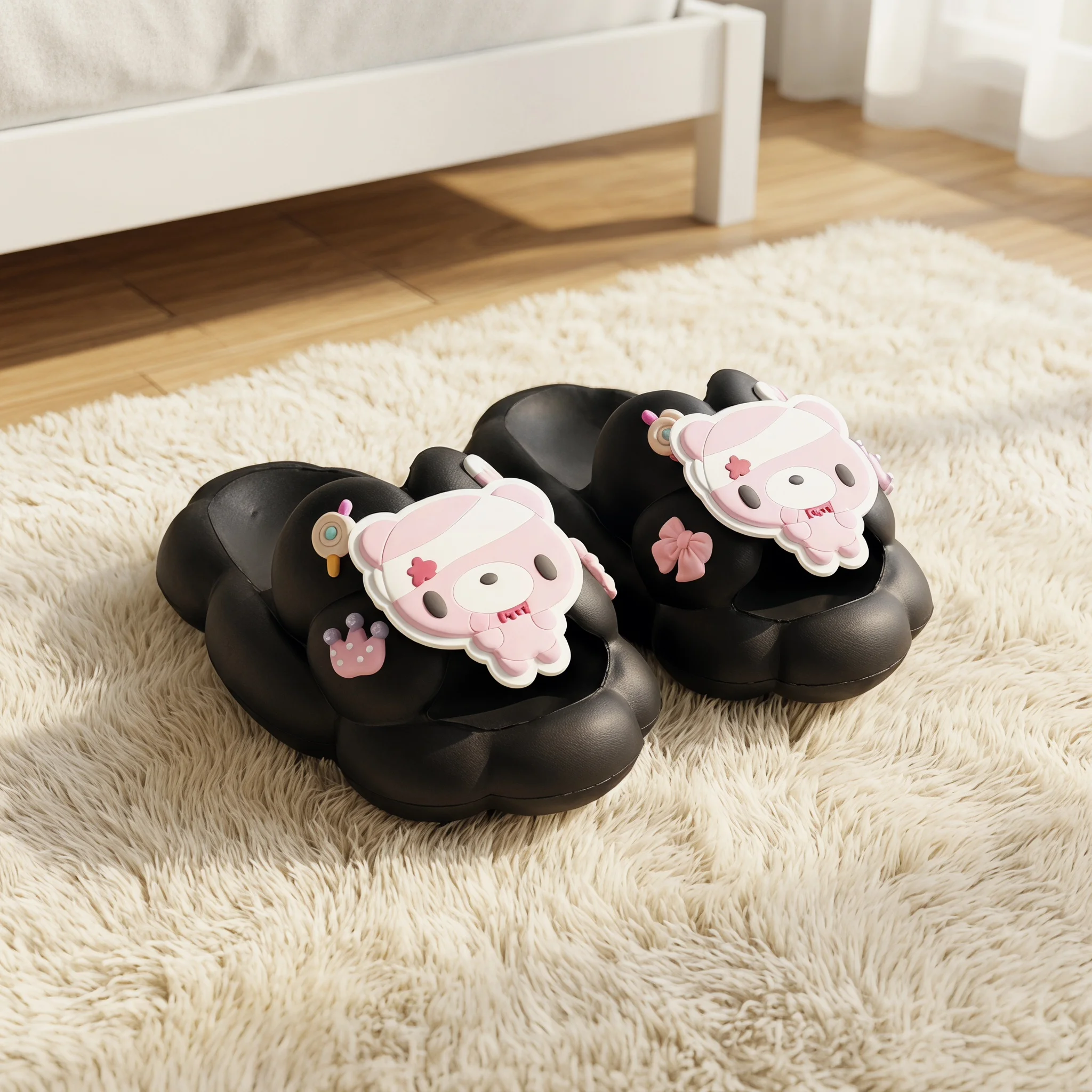 Kawaii Bloody Bandage Bear Platform Slippers Women Cloud EVA Thick Sole Slides Goth Cute Non Slip Indoor Outdoor Sandals
Kawaii Bloody Bandage Bear Platform Slippers Women Cloud EVA Thick Sole Slides Goth Cute Non Slip Indoor Outdoor Sandals