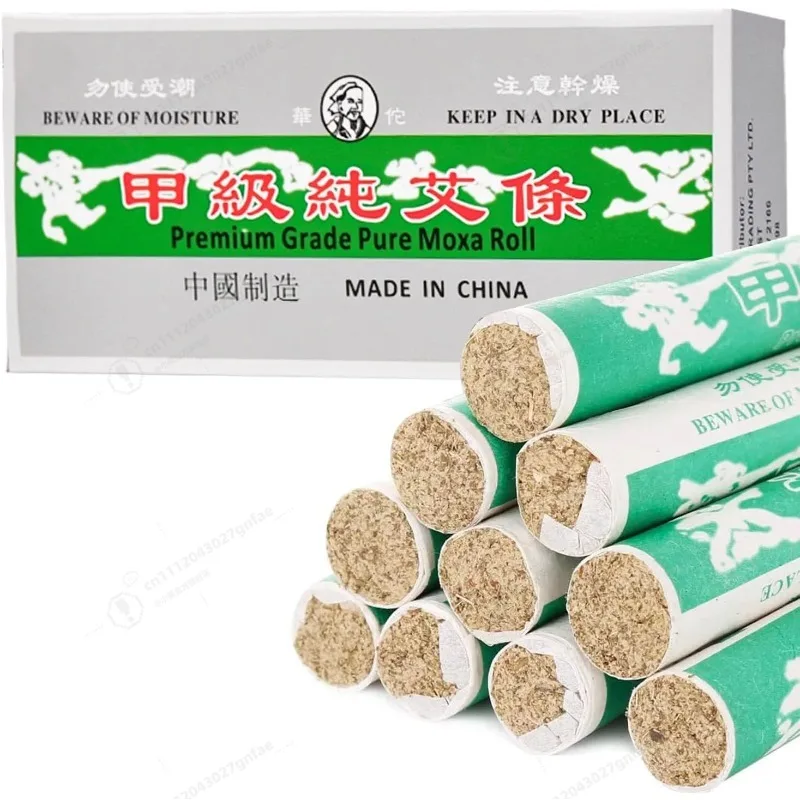 Pure Moxa Rolls, 10 Rolls Handmade Mild Moxibustion Mugwort Sticks, Natural Moxa Cones for Waist Neck Knee Back Acupoint Care, A
Pure Moxa Rolls, 10 Rolls Handmade Mild Moxibustion Mugwort Sticks, Natural Moxa Cones for Waist Neck Knee Back Acupoint Care, A
