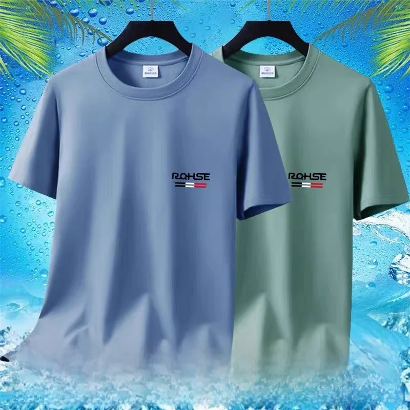 Футболка Ice Silk Qui Dry ort Sve, мужская летняя тонкая свободная футболка f Sve Body irt, модный дышащий легкий повседневный топ
Футболка Ice Silk Qui Dry ort Sve, мужская летняя тонкая свободная футболка f Sve Body irt, модный дышащий легкий повседневный топ