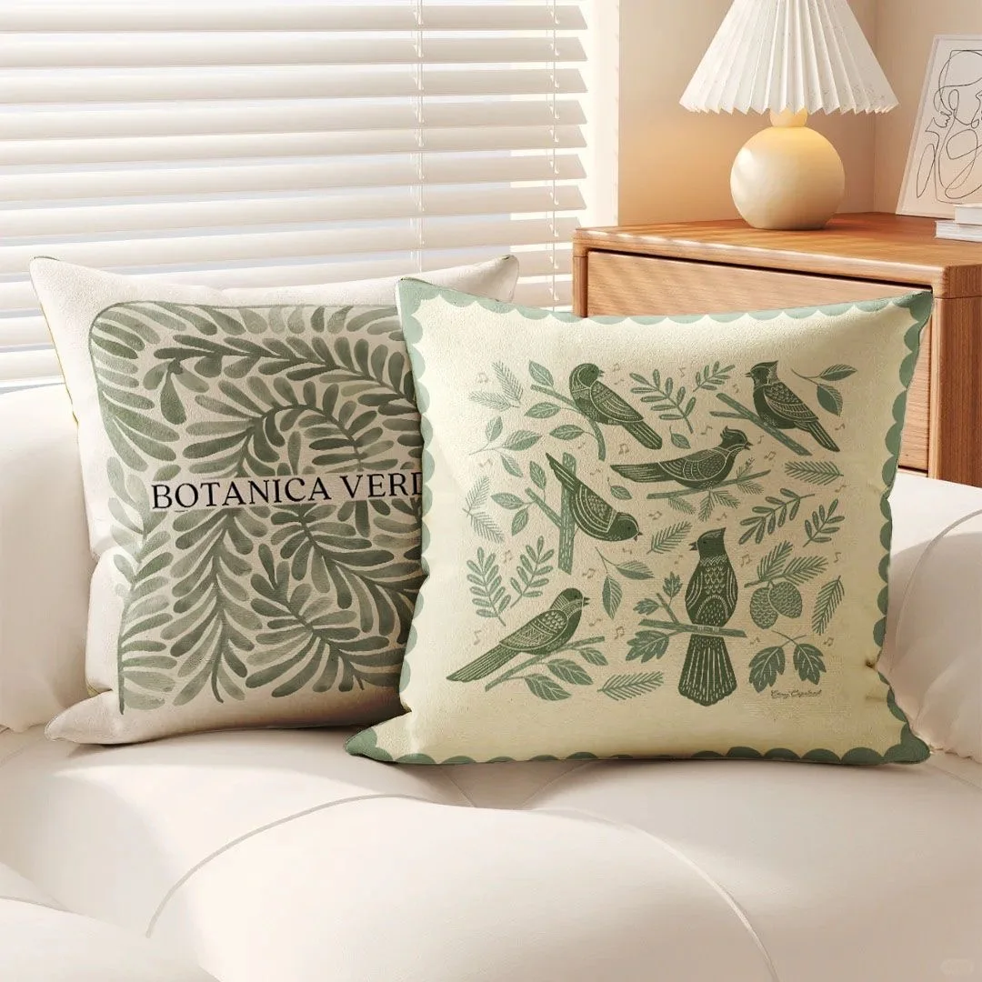 Green Fresh Flower Pillow Cover Living Room Sofa Decorative Cushion Cover Bedside Pillowcase Waist Pillow
Green Fresh Flower Pillow Cover Living Room Sofa Decorative Cushion Cover Bedside Pillowcase Waist Pillow