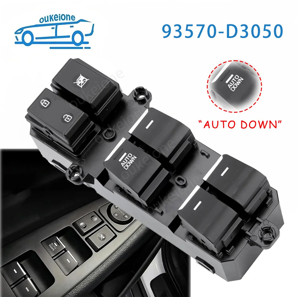 93570-D3050 Front Left Power Window Control Switch Lifter Button for Hyundai TUCSON 2016 2017 2018 2019 Car Accessories
93570-D3050 Front Left Power Window Control Switch Lifter Button for Hyundai TUCSON 2016 2017 2018 2019 Car Accessories