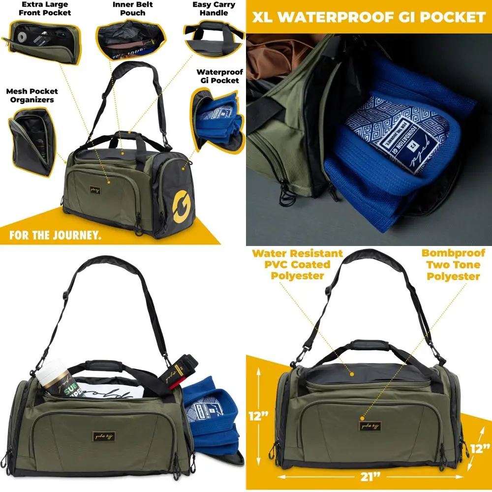 Jiu-Jitsu Dual Bag - Waterproof for Gi, Rashguard, Shoes - Ideal for Martial Arts, Boxing, MMA
Jiu-Jitsu Dual Bag - Waterproof for Gi, Rashguard, Shoes - Ideal for Martial Arts, Boxing, MMA