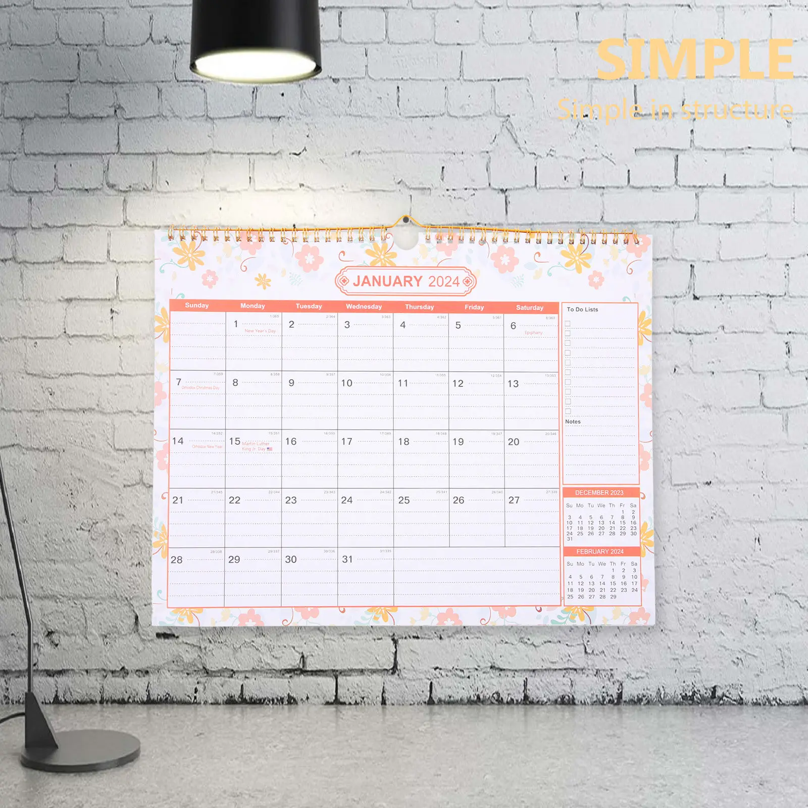 English Wall Hanging Calendar Thick Paper Monthly Appointment Countdown Daily Use for Home Office Classroom 2024
English Wall Hanging Calendar Thick Paper Monthly Appointment Countdown Daily Use for Home Office Classroom 2024