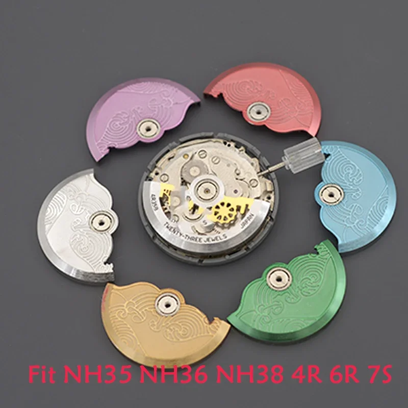 Часы с качающимся весом, модифицированные роторы, подходят для Японии NH35 NH36 NH38 4R 6R 7S, автоматические механизмы, аксессуары для часов
Часы с качающимся весом, модифицированные роторы, подходят для Японии NH35 NH36 NH38 4R 6R 7S, автоматические механизмы, аксессуары для часов