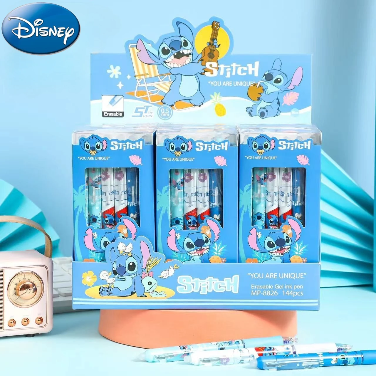 12pcs Anime Stitch Erasable Gel Pens School Supplies Creative Funny Office Stationery Cartoon Peripherals Birthday Gifts Toys
12pcs Anime Stitch Erasable Gel Pens School Supplies Creative Funny Office Stationery Cartoon Peripherals Birthday Gifts Toys