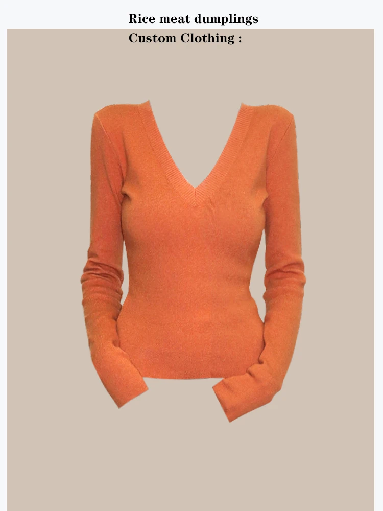 Warm Wool Silk Blend Knitted Sweater V-Neck Long Sleeve Autumn Winter Essential Soft Stretchy Casual Style Women's Top
Warm Wool Silk Blend Knitted Sweater V-Neck Long Sleeve Autumn Winter Essential Soft Stretchy Casual Style Women's Top