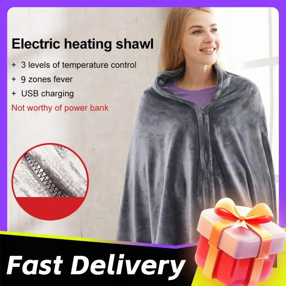 Новое одеяло-шаль с USB-подогревом, электрическое согревающее одеяло, носимое пончо с подогревом, 3-уровневое нагревательное одеяло с электрическим подогревом, грелка для тела
Новое одеяло-шаль с USB-подогревом, электрическое согревающее одеяло, носимое пончо с подогревом, 3-уровневое нагревательное одеяло с электрическим подогревом, грелка для тела