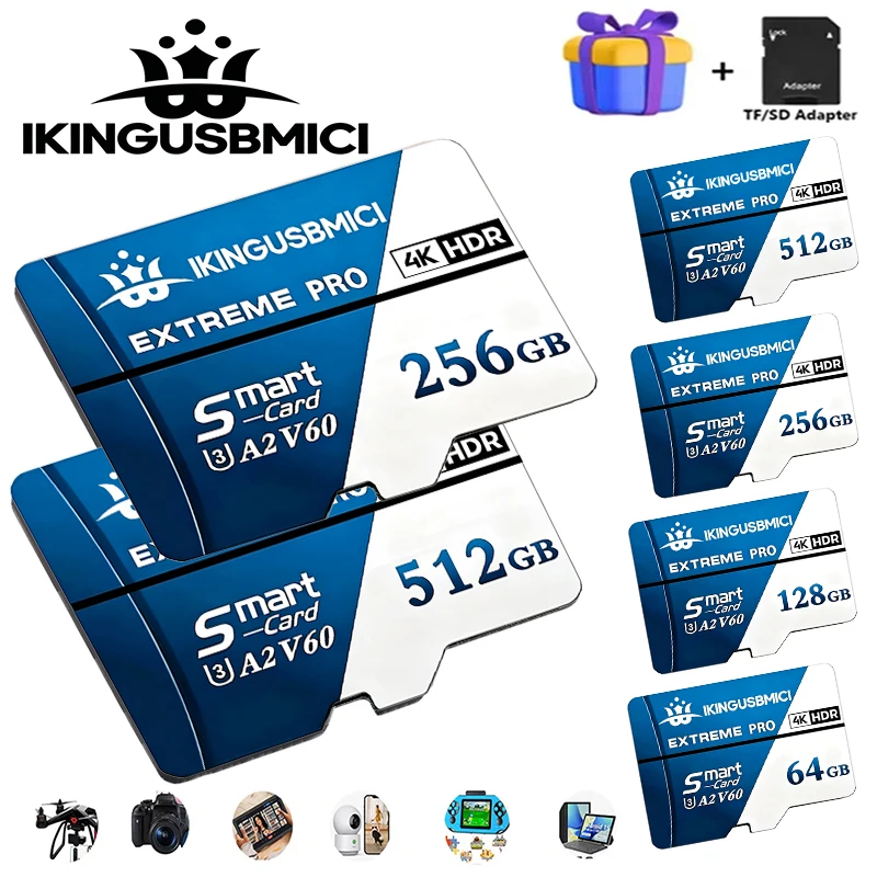 Extreme Pro TB 512GB 256GB 64GB 32GB microSDHC SDX C UHS-I Memory Card micro TF 170GB/s Class10 U3 With SD Adapter
Extreme Pro TB 512GB 256GB 64GB 32GB microSDHC SDX C UHS-I Memory Card micro TF 170GB/s Class10 U3 With SD Adapter