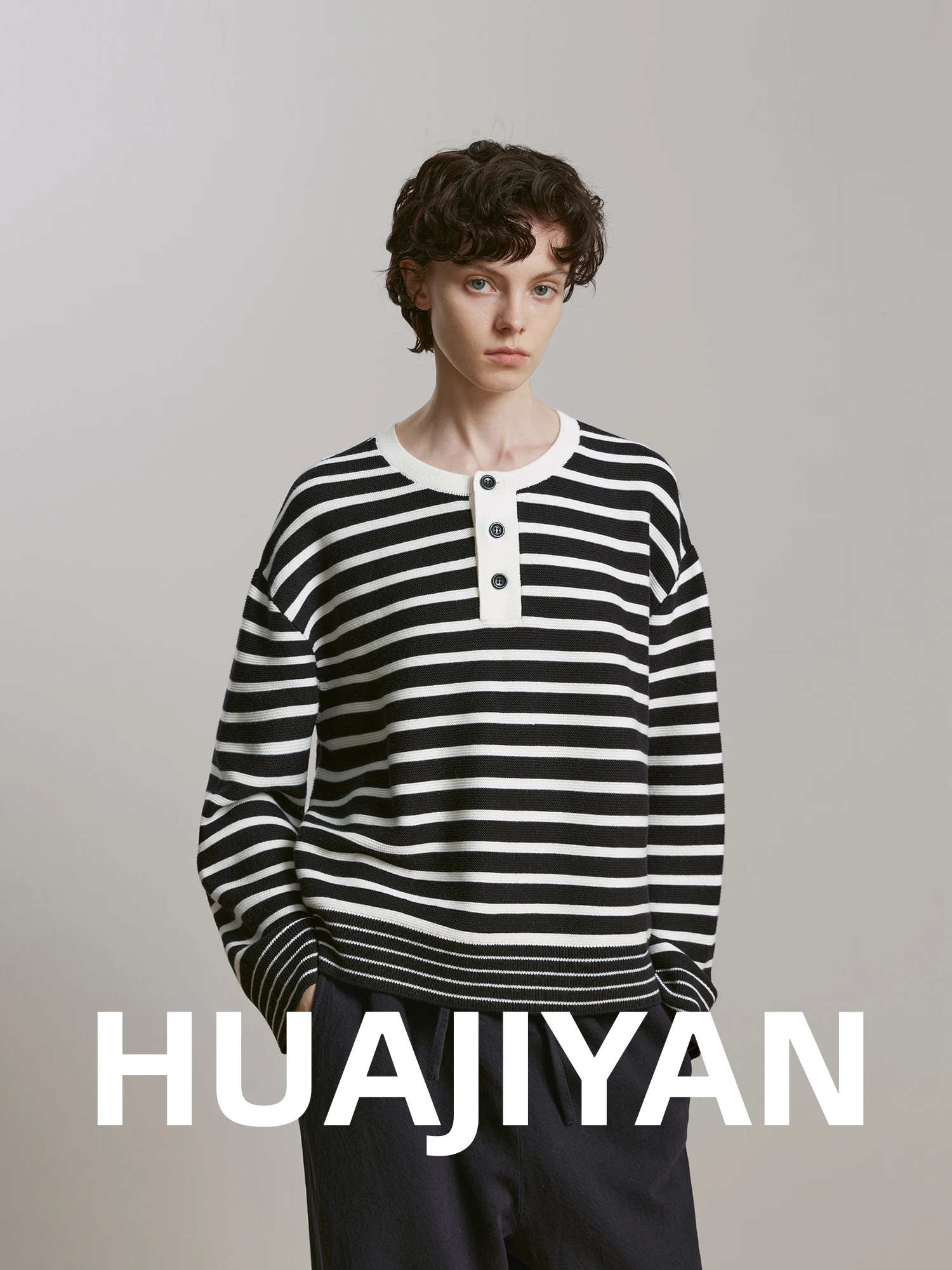 Женский повседневный вязаный топ Hua Ji Yan Maze Classic с открытым воротником, в полоску, с длинными рукавами, из смесовой шерсти и хлопка
Женский повседневный вязаный топ Hua Ji Yan Maze Classic с открытым воротником, в полоску, с длинными рукавами, из смесовой шерсти и хлопка