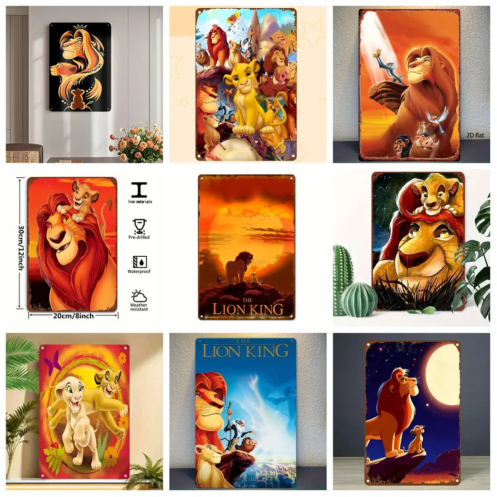 Miniso Appreciation of Disney The Lion King Classic Retro Vintage Tin Sign Poster Decorative Plaque Metal Plate Wall Decor
Miniso Appreciation of Disney The Lion King Classic Retro Vintage Tin Sign Poster Decorative Plaque Metal Plate Wall Decor