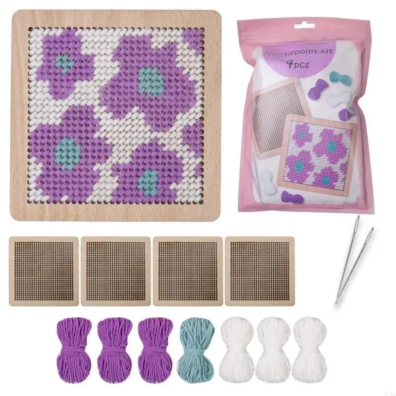 97BA Needlepoint Flower Crochet Crochet Starter with Hook 
97BA Needlepoint Flower Crochet Crochet Starter with Hook