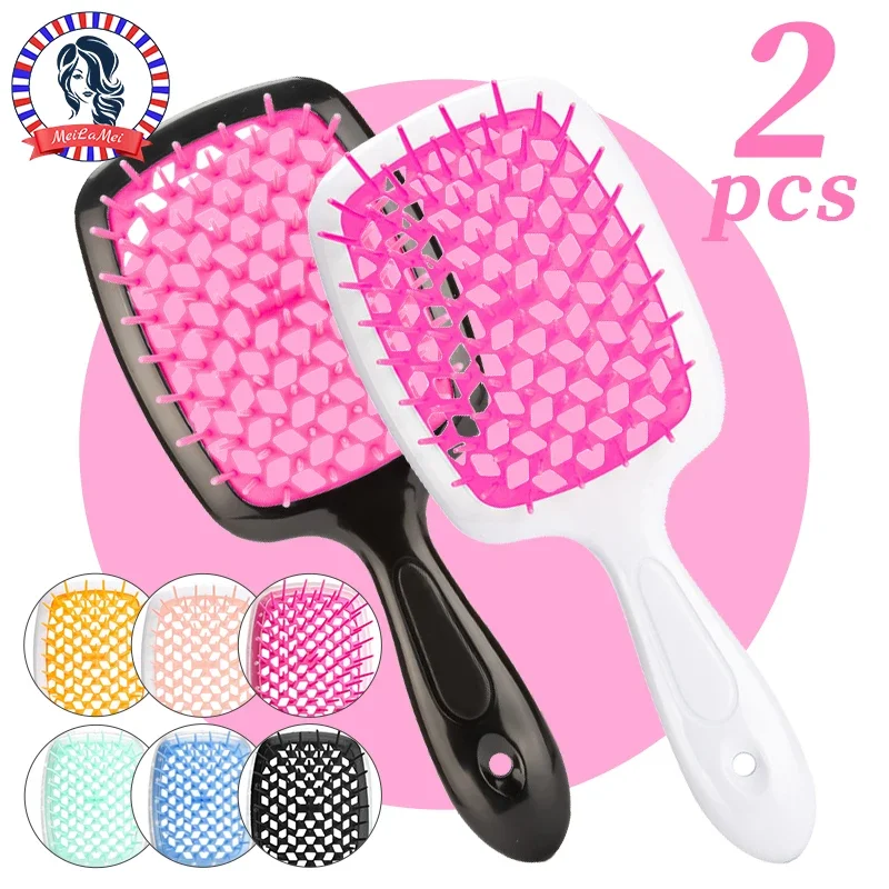 2pc Hair Comb Set Anti Static Scalp Massage Wet Dry Comb Demelante Brush Расчески Hair Styling Comb Salon Barber Brushes Kit
2pc Hair Comb Set Anti Static Scalp Massage Wet Dry Comb Demelante Brush Расчески Hair Styling Comb Salon Barber Brushes Kit