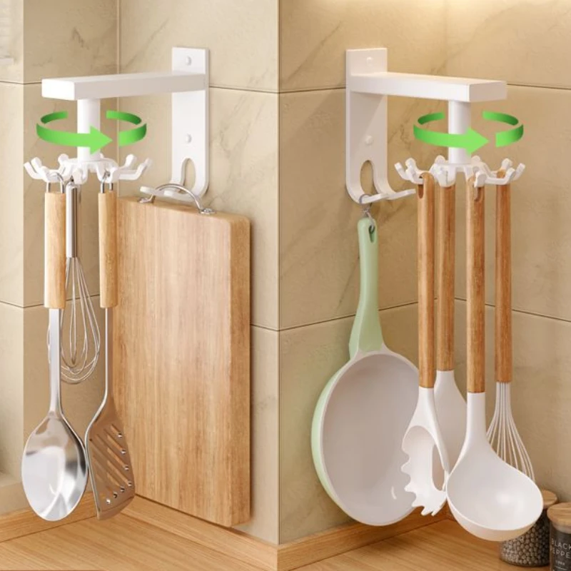 360-Degree Rotating Organizer Kitchen Plate Rack for Space-Saving Storage of Cooking Utensils with Wall-Mounted Hooks
360-Degree Rotating Organizer Kitchen Plate Rack for Space-Saving Storage of Cooking Utensils with Wall-Mounted Hooks