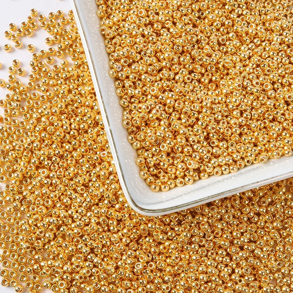3X4mm Acrylic Silver Gold Color Plated Round Seed Plastic Round Seed Spacer Bead Loose Bead Jewelry make
3X4mm Acrylic Silver Gold Color Plated Round Seed Plastic Round Seed Spacer Bead Loose Bead Jewelry make