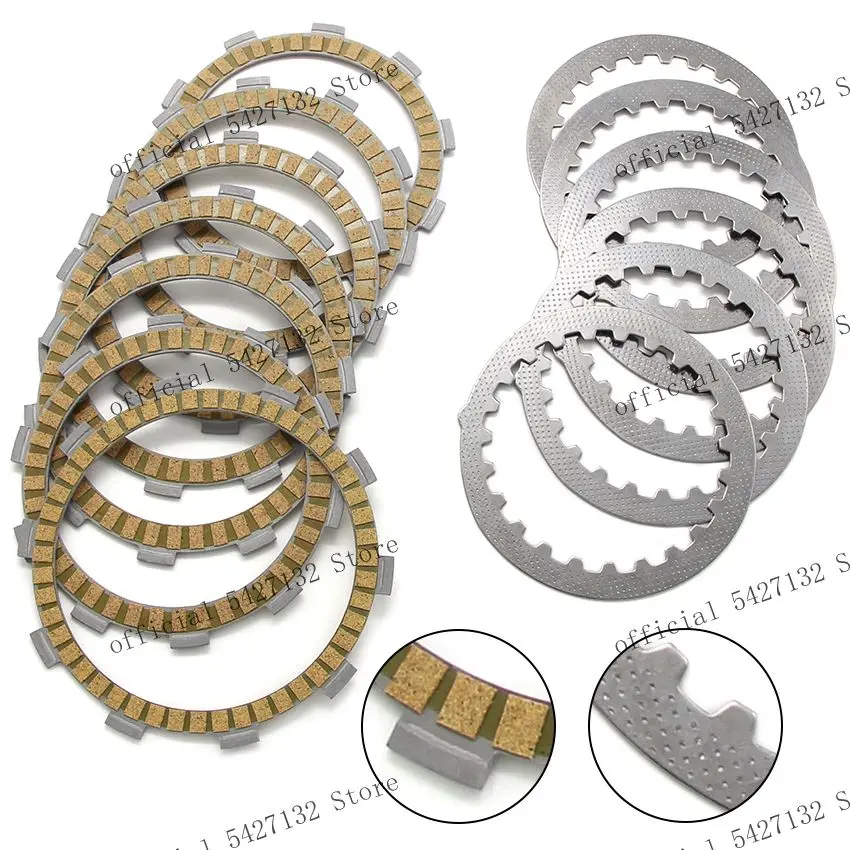 Clutch Friction Disc Plate Kit For Yamaha DT230 DT230R SDR200 DT125E DT125R DT125RE DT125X DT200R DT200WR TDR125 TZR125
Clutch Friction Disc Plate Kit For Yamaha DT230 DT230R SDR200 DT125E DT125R DT125RE DT125X DT200R DT200WR TDR125 TZR125