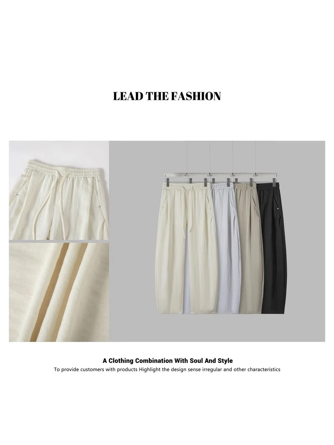 Comfortable Linen Texture Casual Pants Men's Spring Summer Lightweight Breathable Straight Leg Elastic Waist Casual Pants
Comfortable Linen Texture Casual Pants Men's Spring Summer Lightweight Breathable Straight Leg Elastic Waist Casual Pants