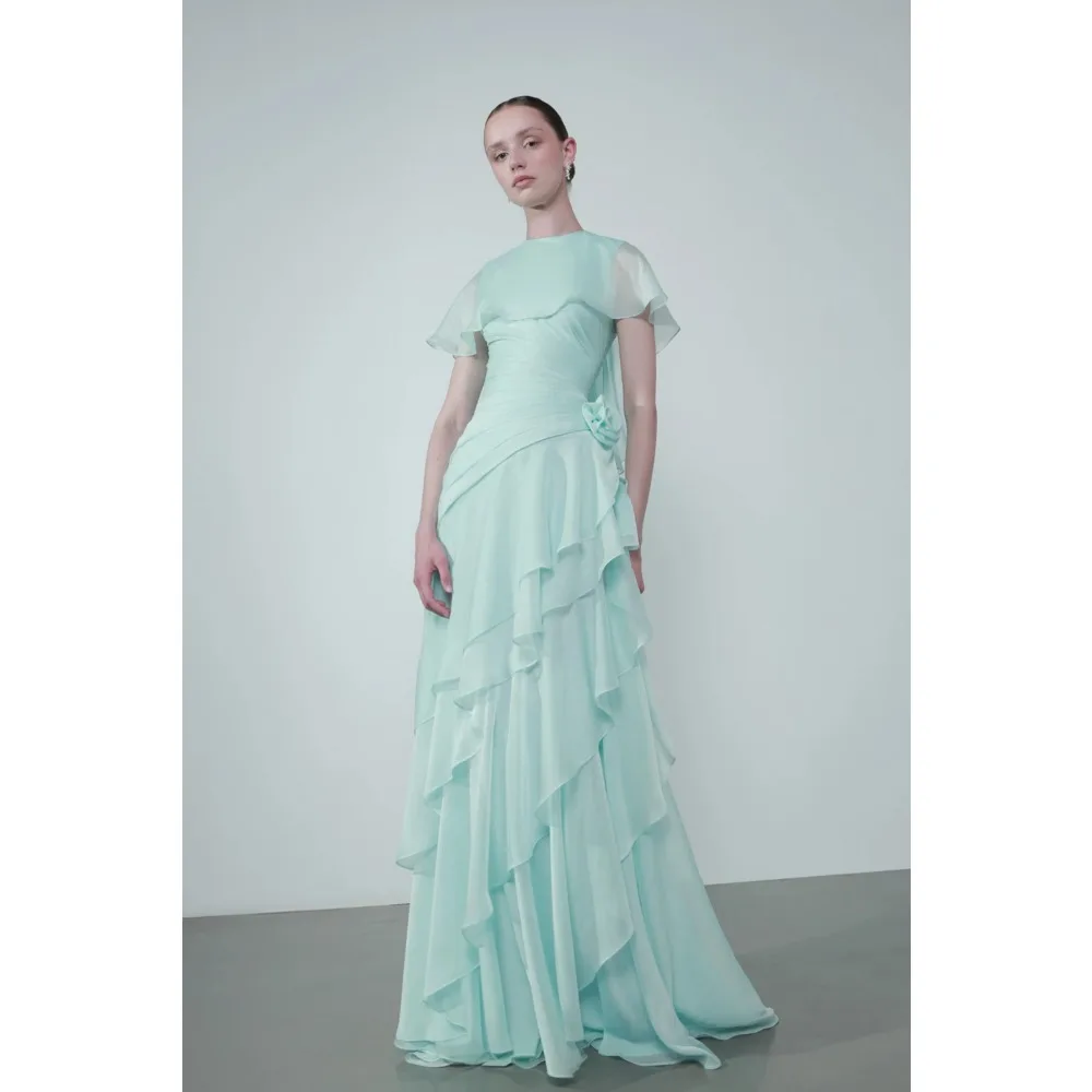 Customized Ruffles Exquisite Evening Dresses Cape Sky Blue Luxury Party Dress Elegant Cocktail Prom Gown for Women 2026 Bespoke
Customized Ruffles Exquisite Evening Dresses Cape Sky Blue Luxury Party Dress Elegant Cocktail Prom Gown for Women 2026 Bespoke