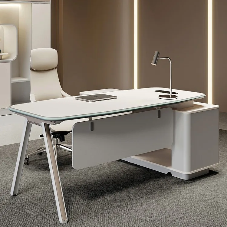 Boss manager desk and chair combination simple modern supervisor single seat fashionable office
Boss manager desk and chair combination simple modern supervisor single seat fashionable office