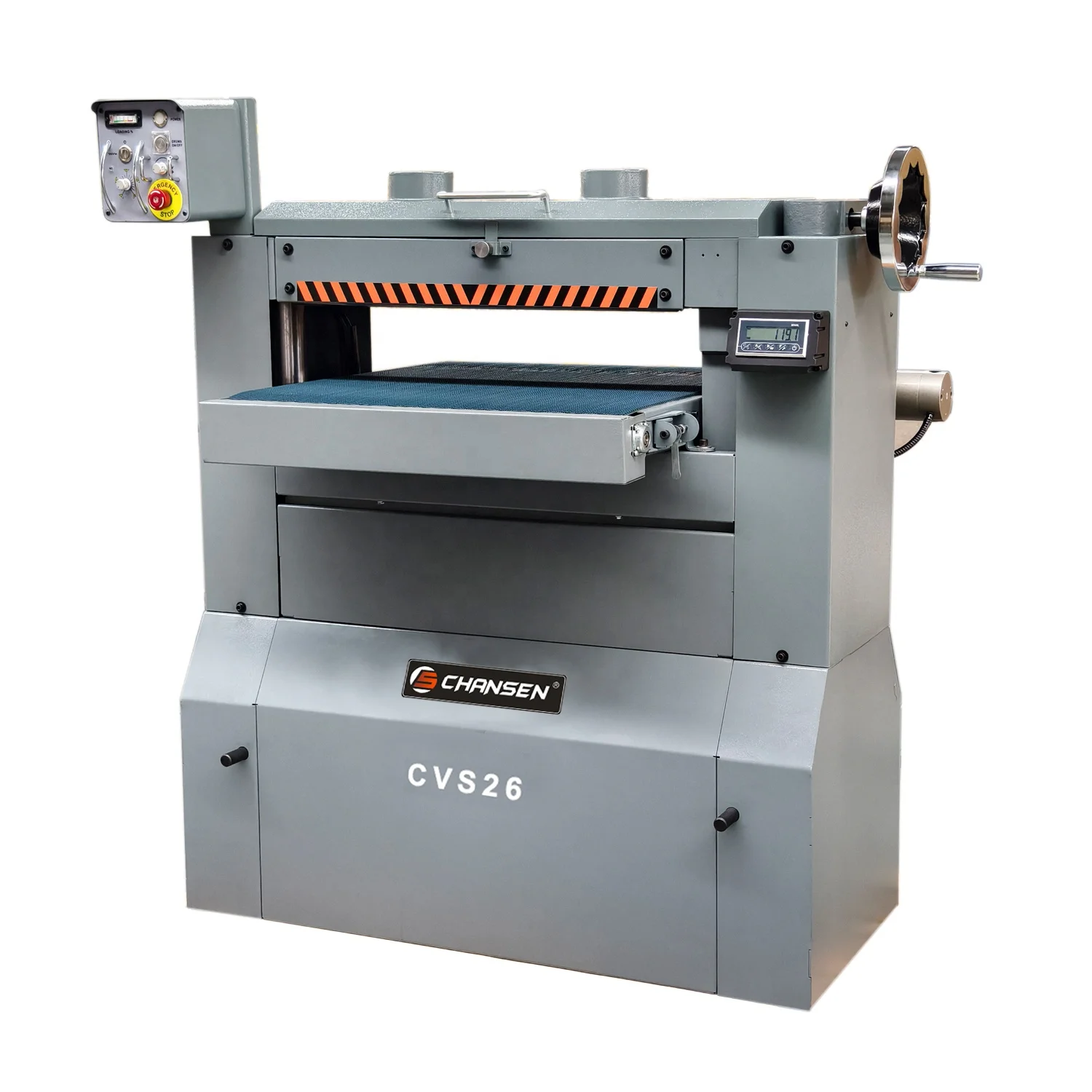 Item#CVS26 26" Heavy Variable Speed Wood Drum Sander Machine with 2.2KW Motor and Variable Conveyor Feed
Item#CVS26 26" Heavy Variable Speed Wood Drum Sander Machine with 2.2KW Motor and Variable Conveyor Feed