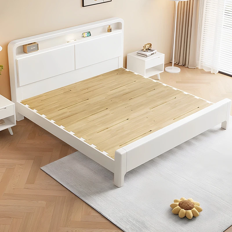 French Style Minimalist Bed Mortise Tenon Structure Nordic Style Double Bed Luxury Design Letto Matrimoniale Bedroom Furniture
French Style Minimalist Bed Mortise Tenon Structure Nordic Style Double Bed Luxury Design Letto Matrimoniale Bedroom Furniture