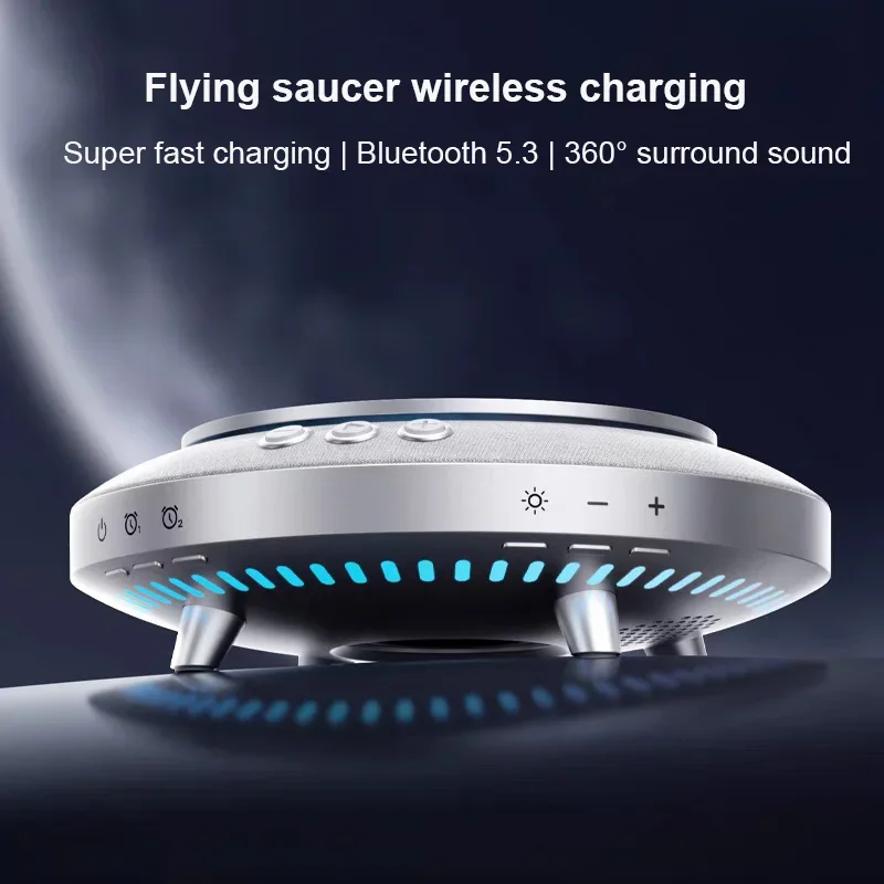 U1 UFO 15 Вт Беспроводное зарядное устройство HIFI Стерео Bluetooth-динамик Универсальная машина Домашний музыкальный центр с окружающей подсветкой Caixa De Som
U1 UFO 15 Вт Беспроводное зарядное устройство HIFI Стерео Bluetooth-динамик Универсальная машина Домашний музыкальный центр с окружающей подсветкой Caixa De Som
