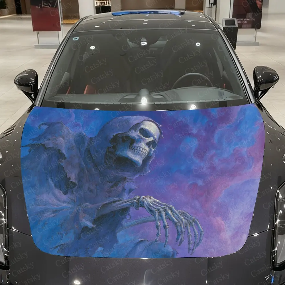 Skeleton Ghost Car Hood Graphic Stickers, Car Aesthetics, Eye-catching Pattern Decorations, PVC Waterproof Self-adhesive Sticker
Skeleton Ghost Car Hood Graphic Stickers, Car Aesthetics, Eye-catching Pattern Decorations, PVC Waterproof Self-adhesive Sticker