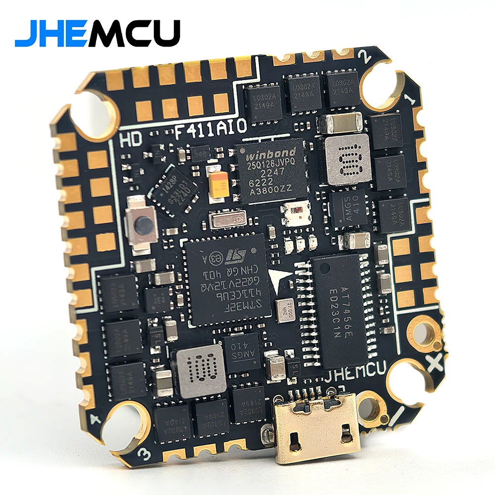 JHEMCU GHF411AIO-HD OSD Flight Controller BLheli_S 40A 3-6S 4in1 Brushless ESC For Toothpick RC FPV Racing Drone
JHEMCU GHF411AIO-HD OSD Flight Controller BLheli_S 40A 3-6S 4in1 Brushless ESC For Toothpick RC FPV Racing Drone