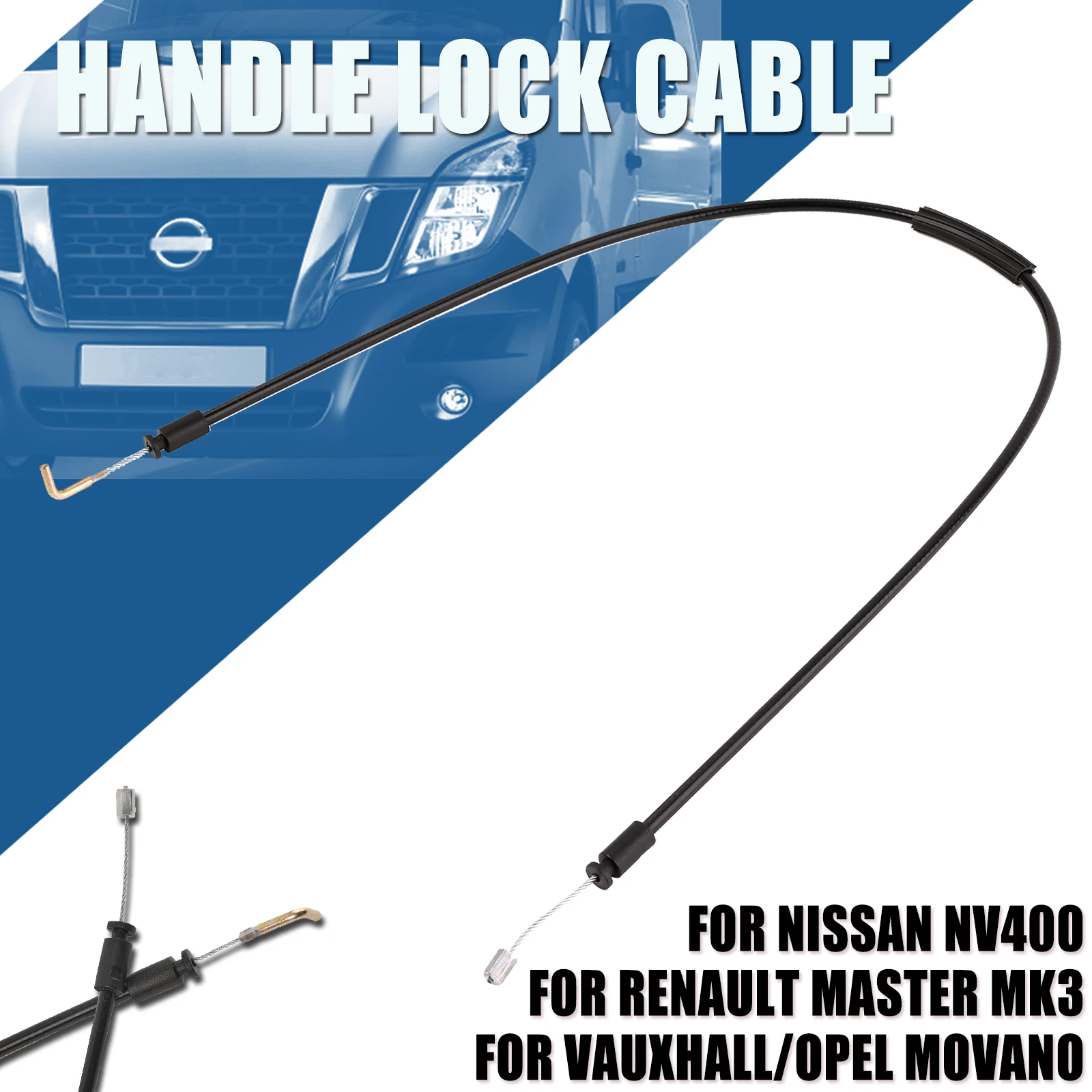 Front Door External Latch Lock Cable For Renault Master Vauxhall Movano Nissan NV400 Door Release Control Lock Cable 8200766888
Front Door External Latch Lock Cable For Renault Master Vauxhall Movano Nissan NV400 Door Release Control Lock Cable 8200766888