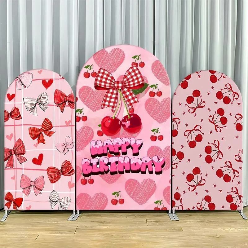Arch Backdrop Cover Single Side Pink Cherry Bow Heart Patterns Festive Party Decoration Photo Booth Background Event Supplies
Arch Backdrop Cover Single Side Pink Cherry Bow Heart Patterns Festive Party Decoration Photo Booth Background Event Supplies