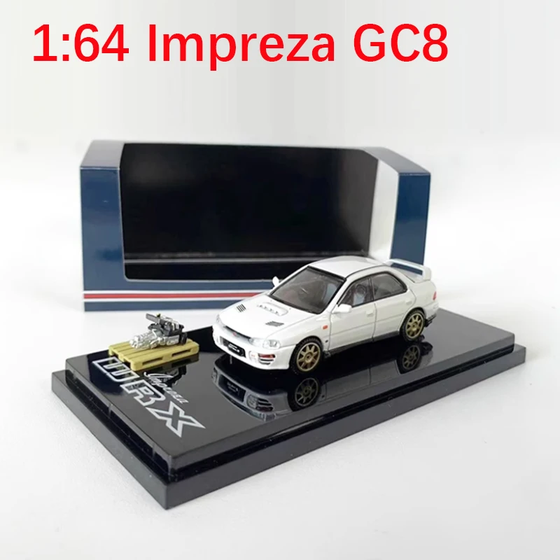 Литой под давлением оригинальный масштаб 1:64 Impreza GC8, модель из сплава, имитация украшения, хобби, сувениры, коллекция подарков, статический дисплей
Литой под давлением оригинальный масштаб 1:64 Impreza GC8, модель из сплава, имитация украшения, хобби, сувениры, коллекция подарков, статический дисплей