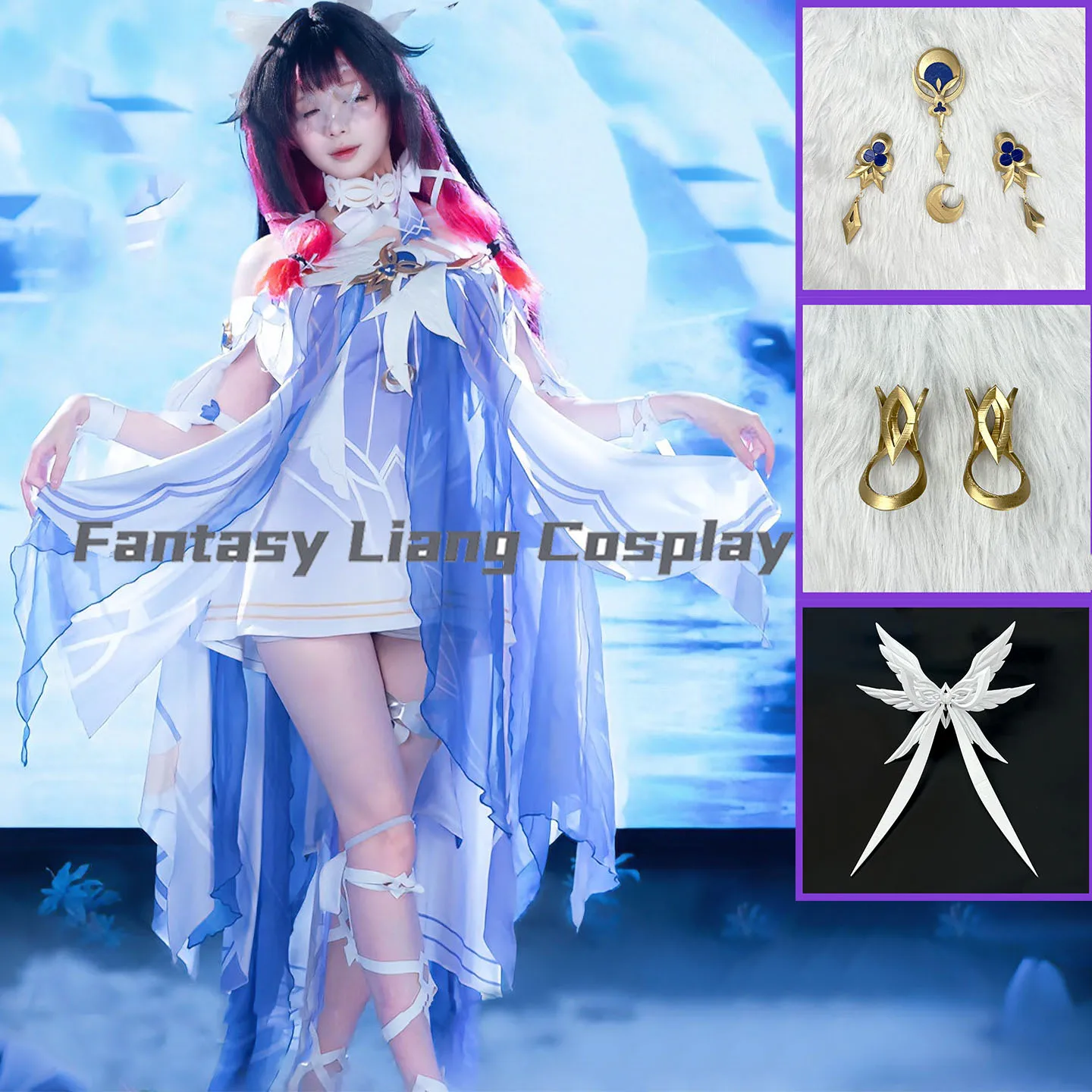 Game Genshin Impact Columbina Prop Headwear Hair Tie Arm Accessories Chest Accessories Cosplay Halloween Carnival Party Prop
Game Genshin Impact Columbina Prop Headwear Hair Tie Arm Accessories Chest Accessories Cosplay Halloween Carnival Party Prop
