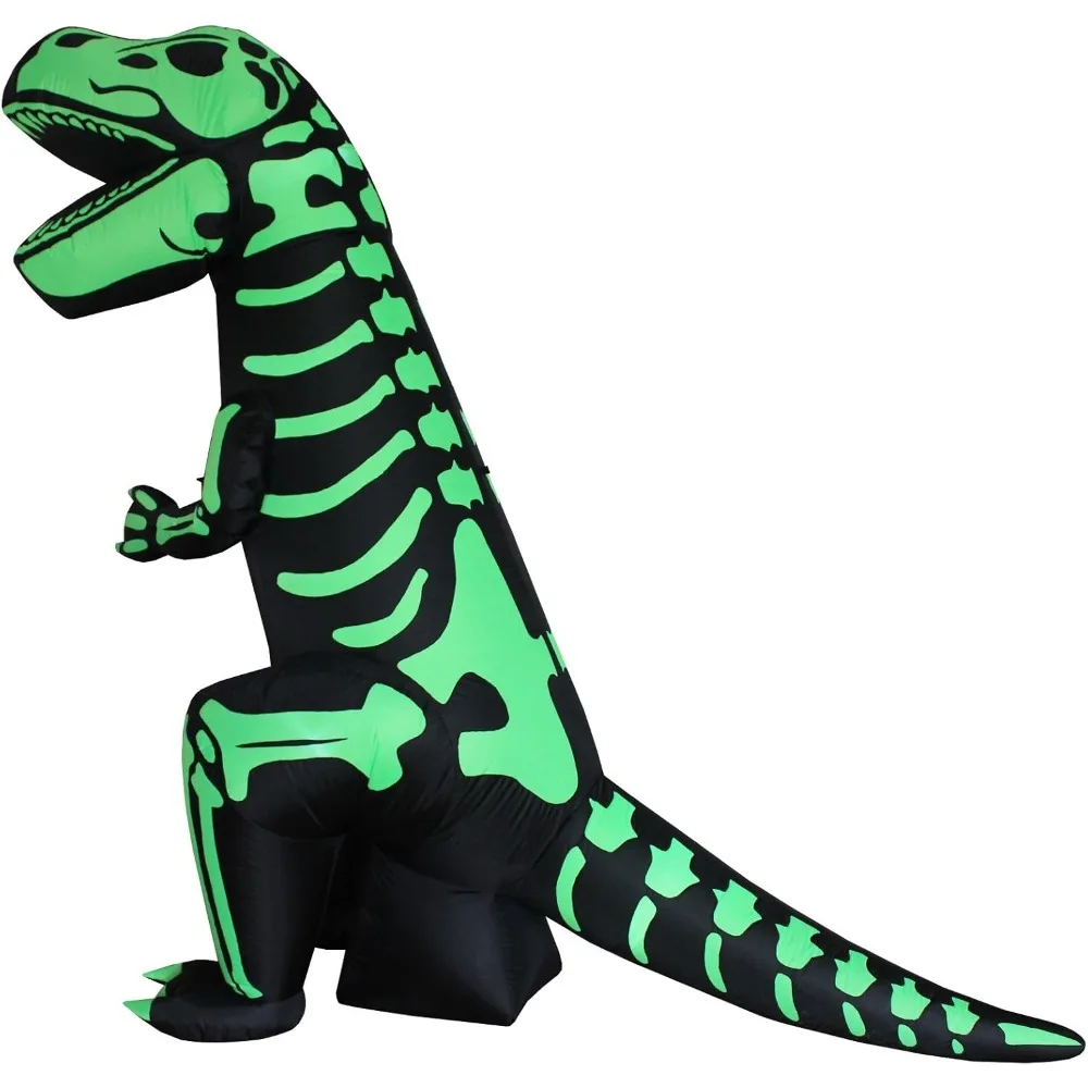 8 Foot Tall Halloween Inflatables Outdoor Decorations with LED Lights, Green Skeleton Tyrannosaurus, Giant Halloween Decorations
8 Foot Tall Halloween Inflatables Outdoor Decorations with LED Lights, Green Skeleton Tyrannosaurus, Giant Halloween Decorations