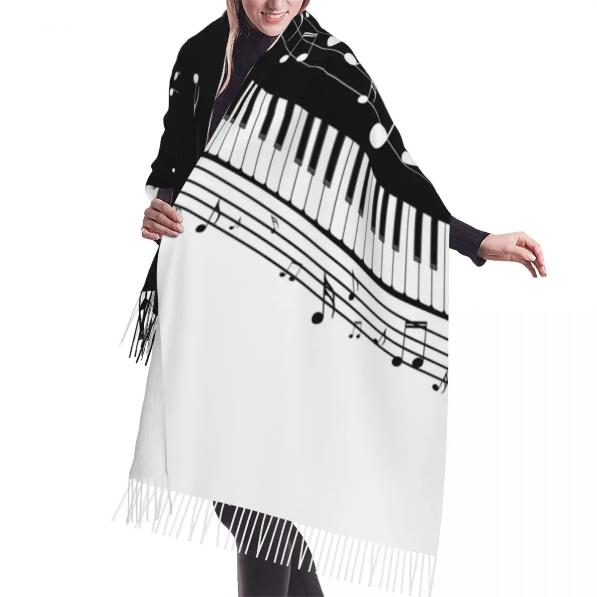 Abstract Piano Keys With Musical Notes Winter Scarf Shawls Wrap Women Men Warm Bufanda Tassel Scarves
Abstract Piano Keys With Musical Notes Winter Scarf Shawls Wrap Women Men Warm Bufanda Tassel Scarves